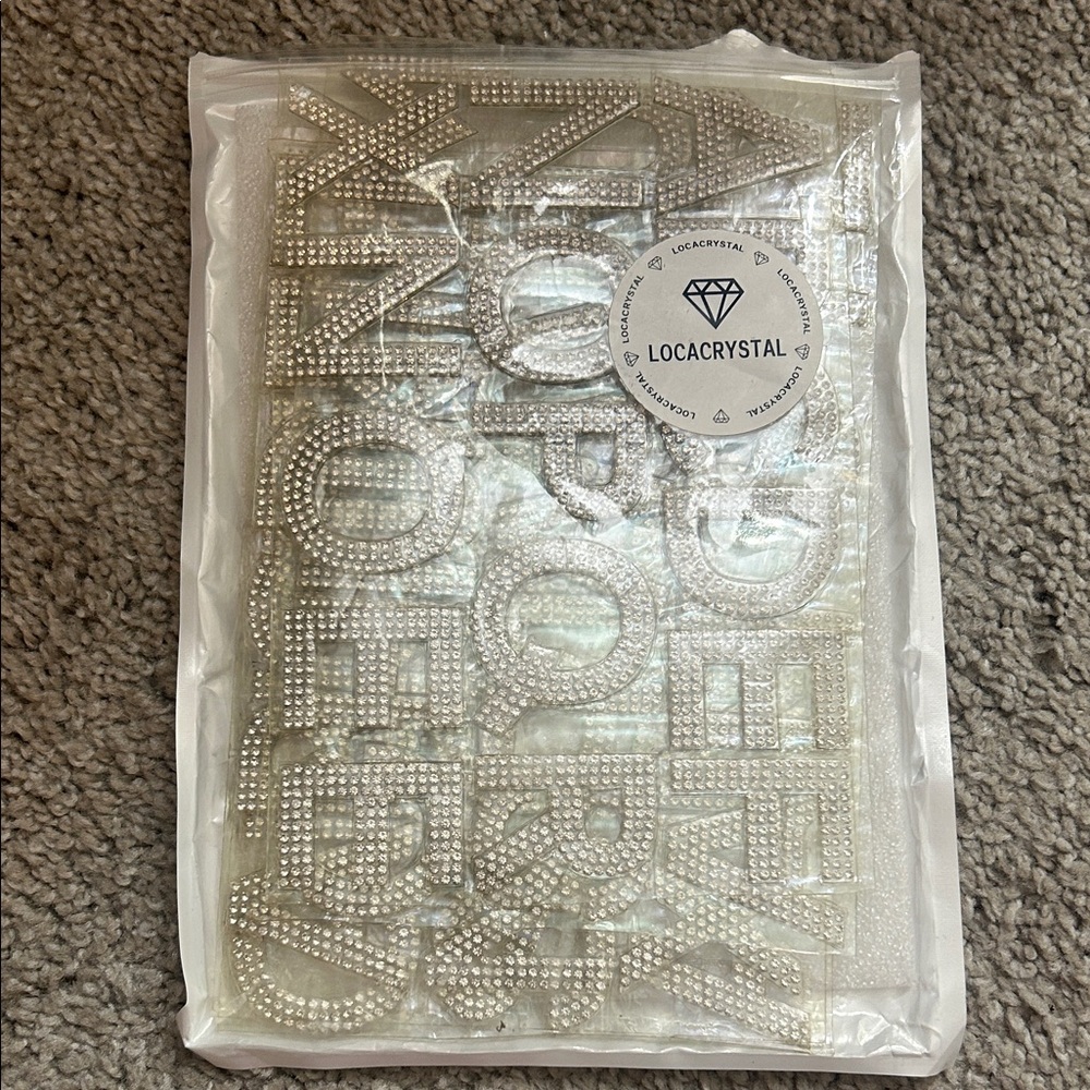 Locacrystal Rhinestone Letter Stickers